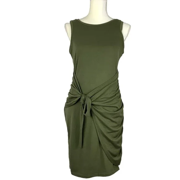 Lillusory Dresses | Lillusory Wrap Mini Dress Sleeveless Bodycon Army Olive Green Women's S Small | Color: Green | Size: S | Pm-66140582's Closet Lillusory Dresses | Lillusory Wrap Mini Dress Sleeveless Bodycon Army Olive Green Women's S Small | Color: Green | Size: S | Pm-66140582's Closet